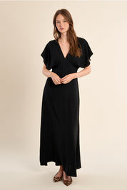 MOLLY BRACKEN - ladies woven dress - BLACK