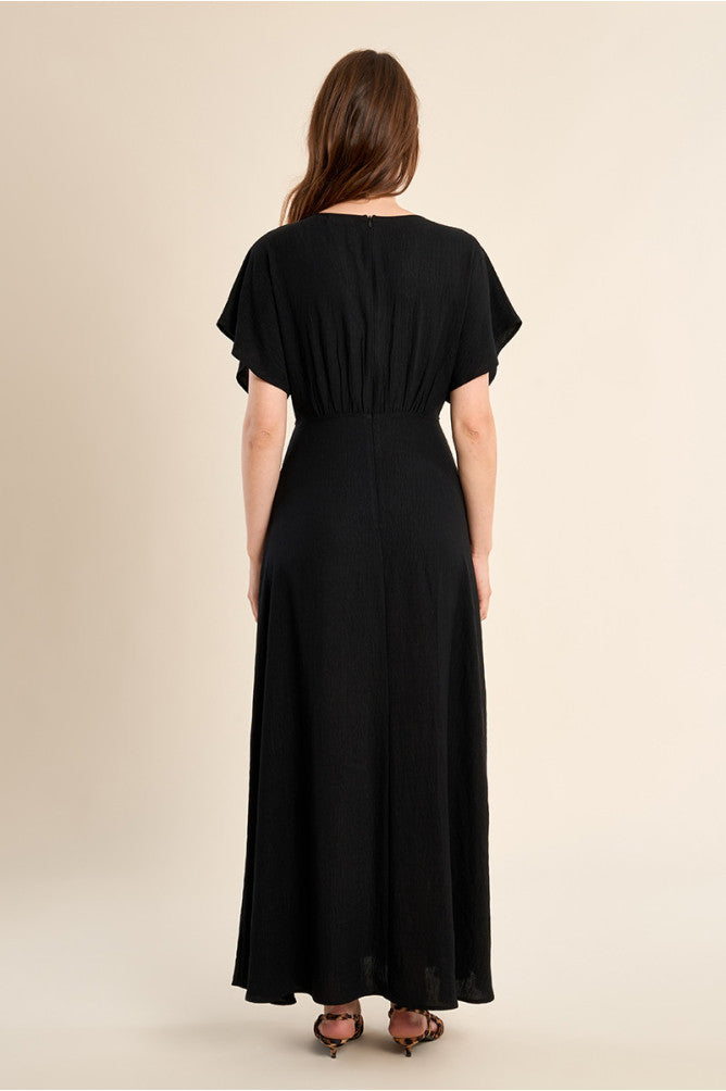 MOLLY BRACKEN - ladies woven dress - BLACK