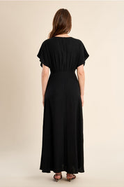 MOLLY BRACKEN - ladies woven dress - BLACK