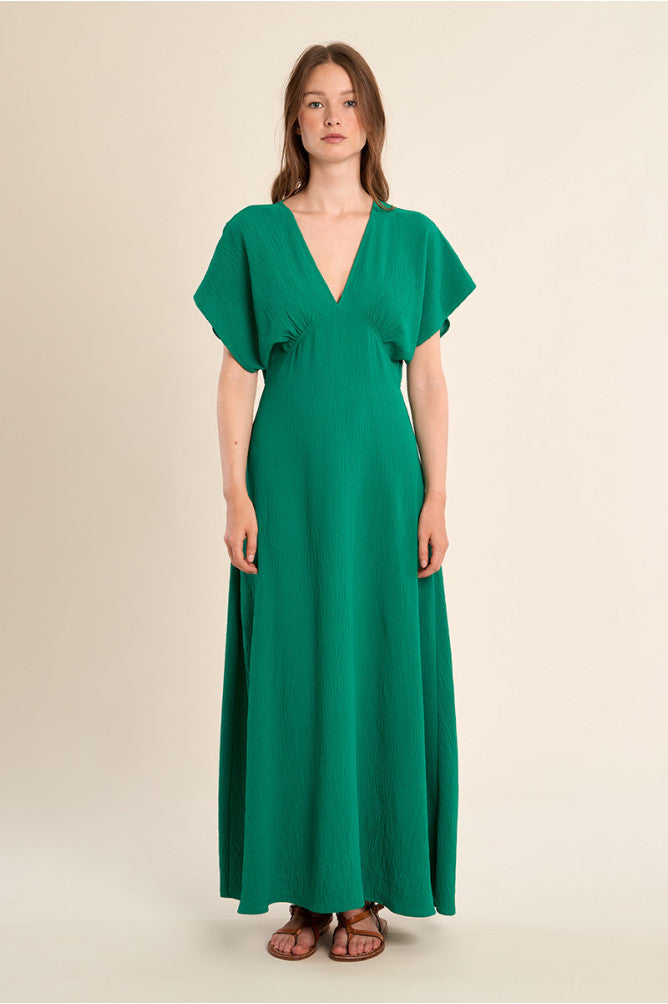 MOLLY BRACKEN - ladies woven dress - GREEN