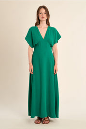 MOLLY BRACKEN - ladies woven dress - GREEN