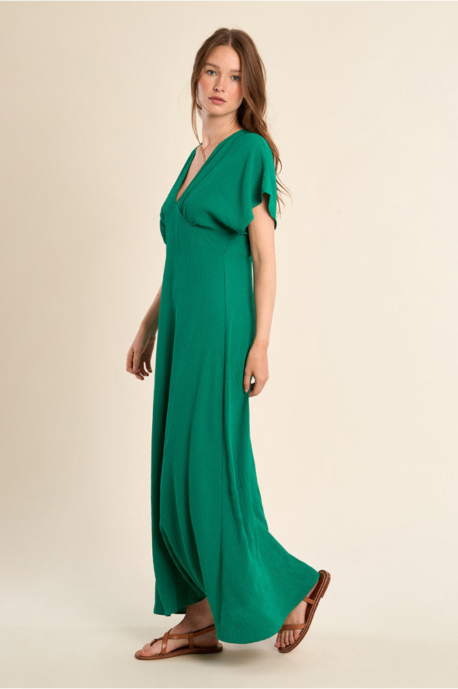 MOLLY BRACKEN - ladies woven dress - GREEN