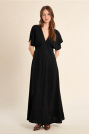 MOLLY BRACKEN - ladies woven dress - BLACK