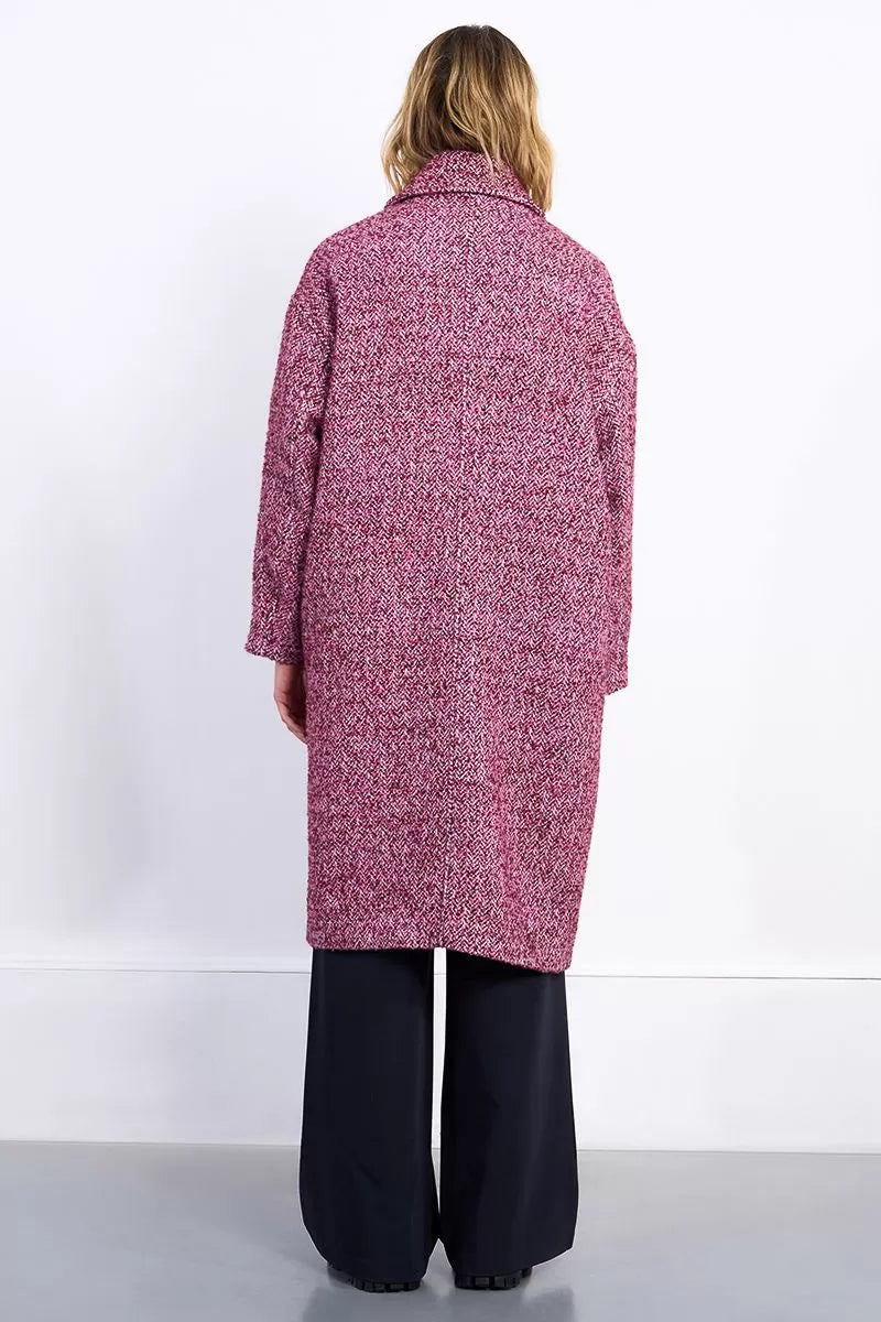 MOLLY BRACKEN - woven coat - PINK