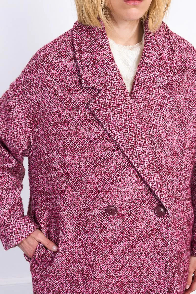 MOLLY BRACKEN - woven coat - PINK