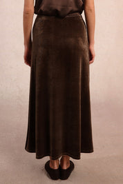 MOLLY BRACKEN - gonna velluto - BROWN