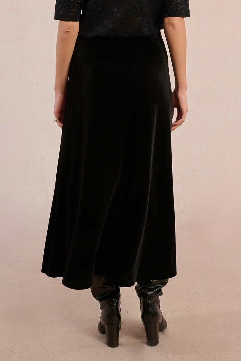 MOLLY BRACKEN - gonna velluto - BLACK