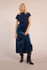 MOLLY BRACKEN - gonna velluto - DENIM BLUE