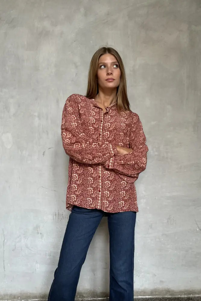 Maison Hotel - Blouse Daria Terracotta