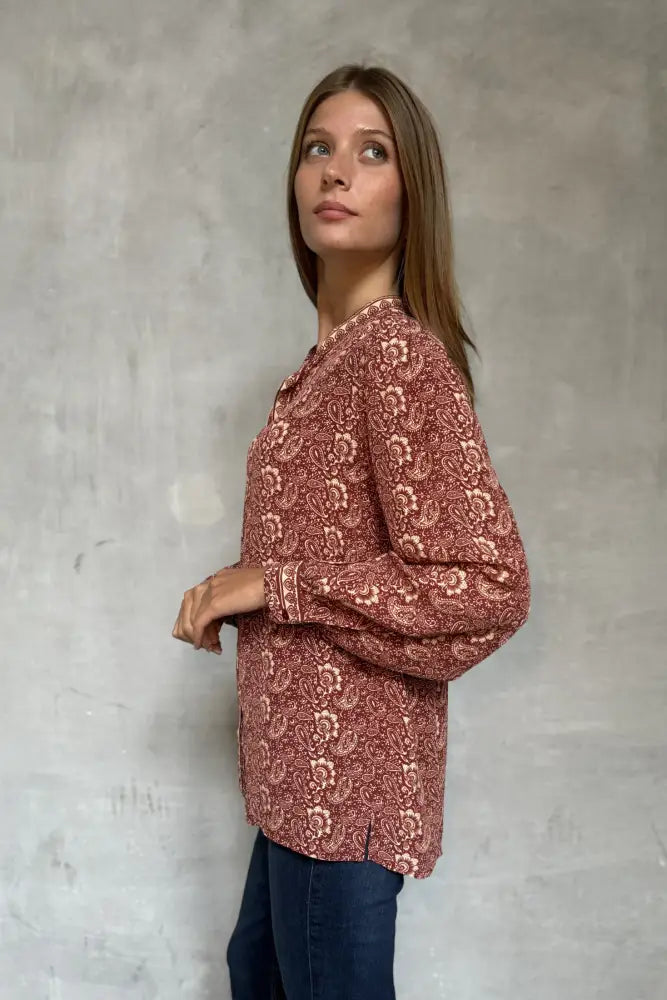 Maison Hotel - Blouse Daria Terracotta