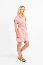 Molly Bracken - Abito Lino Viscosa Pink