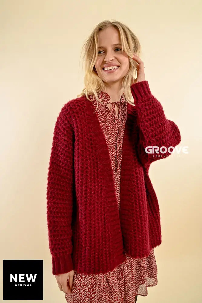 Molly Bracken - Cardigan Lucy Dark Red