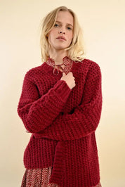 Molly Bracken - Cardigan Lucy Dark Red