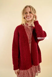 Molly Bracken - Cardigan Lucy Dark Red