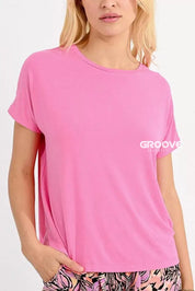 Molly Bracken - T-Shirt Viscosa Neon Pink