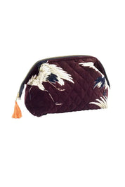 One Hundred Stars - Borsa Velluto Stork Burgundy