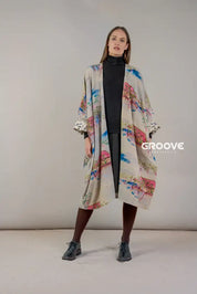 One Hundred Stars - Kimono Grande Oriental Grey