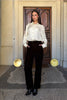 WU-SIDE - pantalone velluto - MARRONE