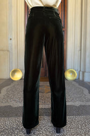 WU-SIDE - pantalone velluto - VERDE