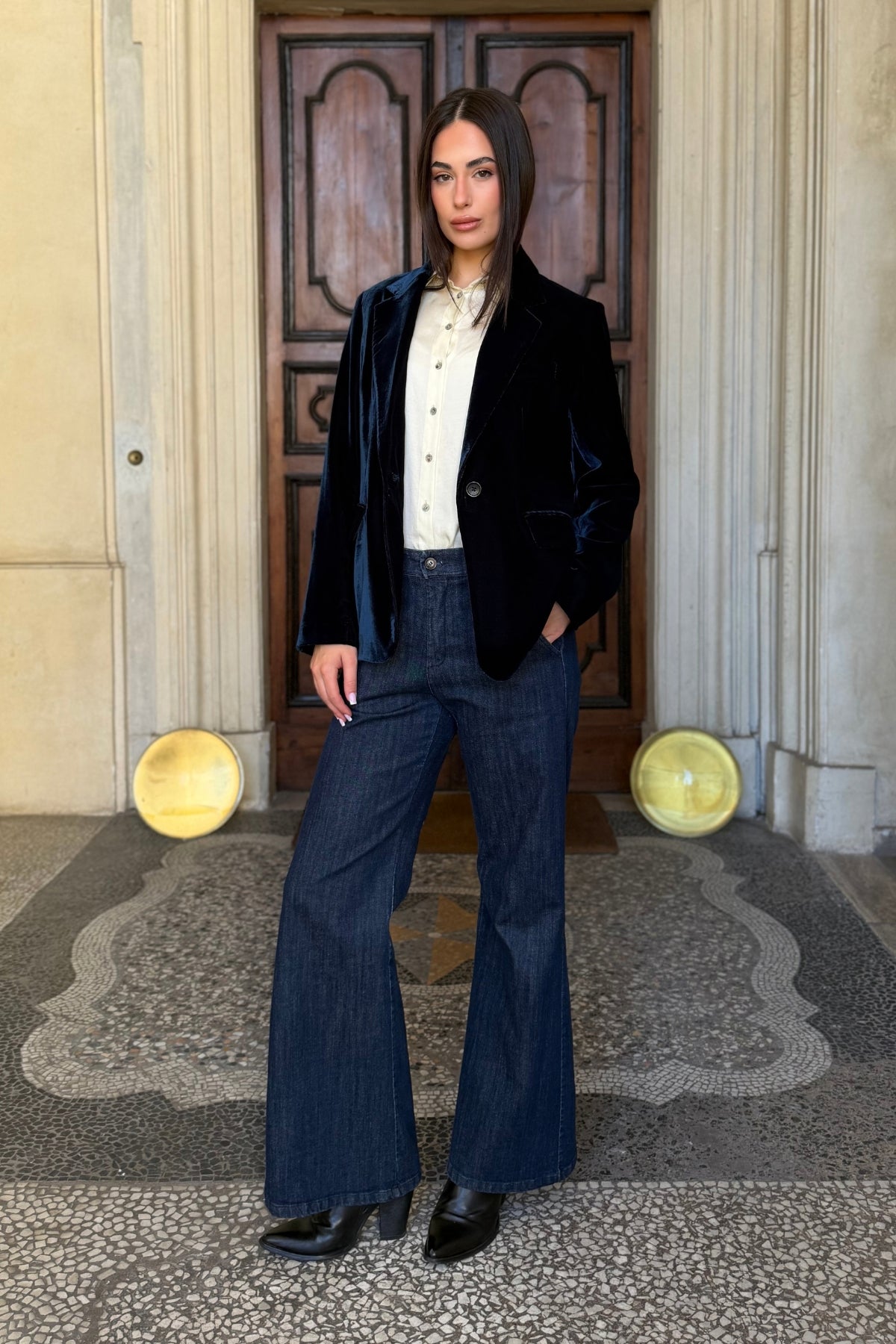 WU-SIDE - giacca blazer - BLUE NIGHT