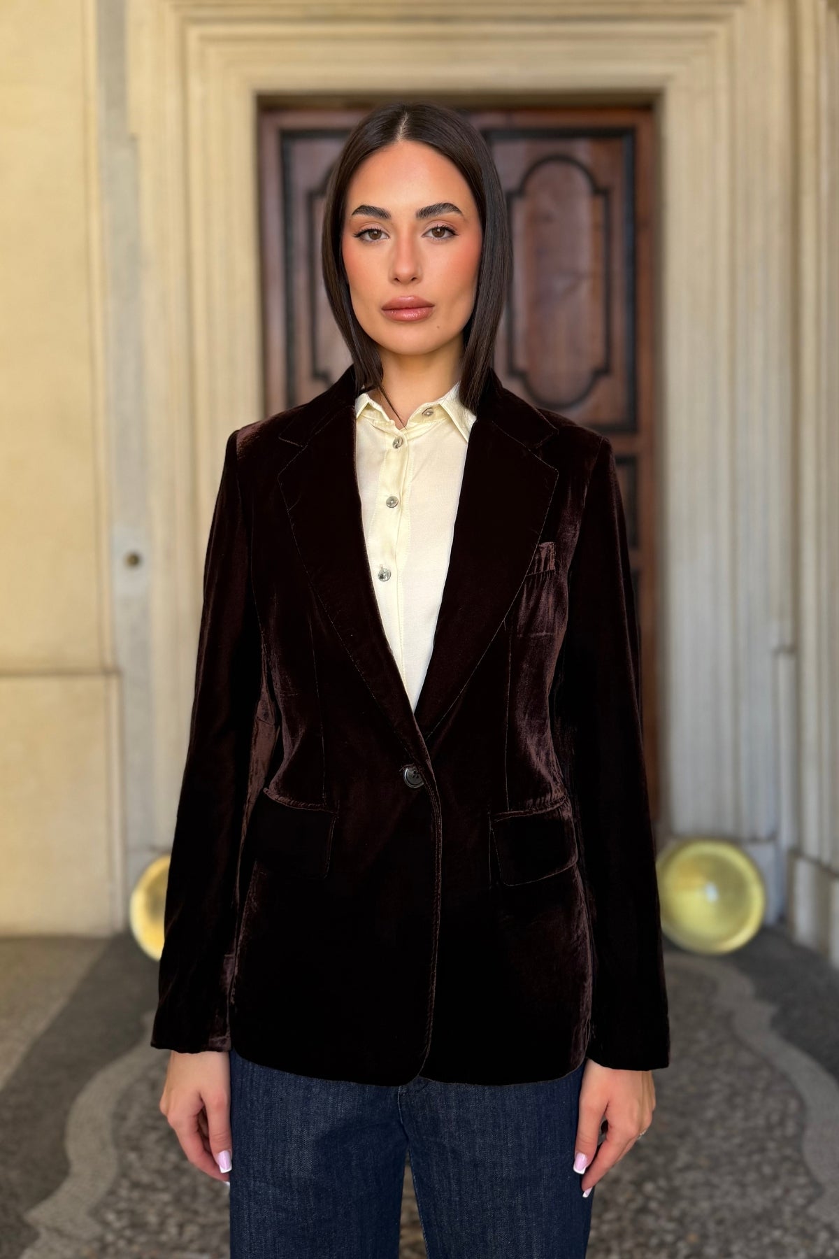WU-SIDE - giacca blazer - MARRONE