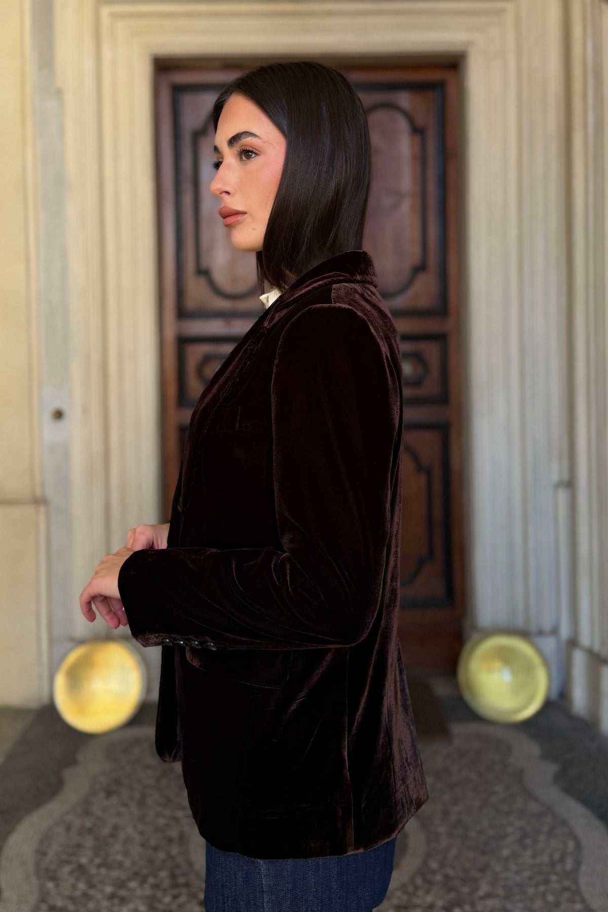 WU-SIDE - giacca blazer - MARRONE