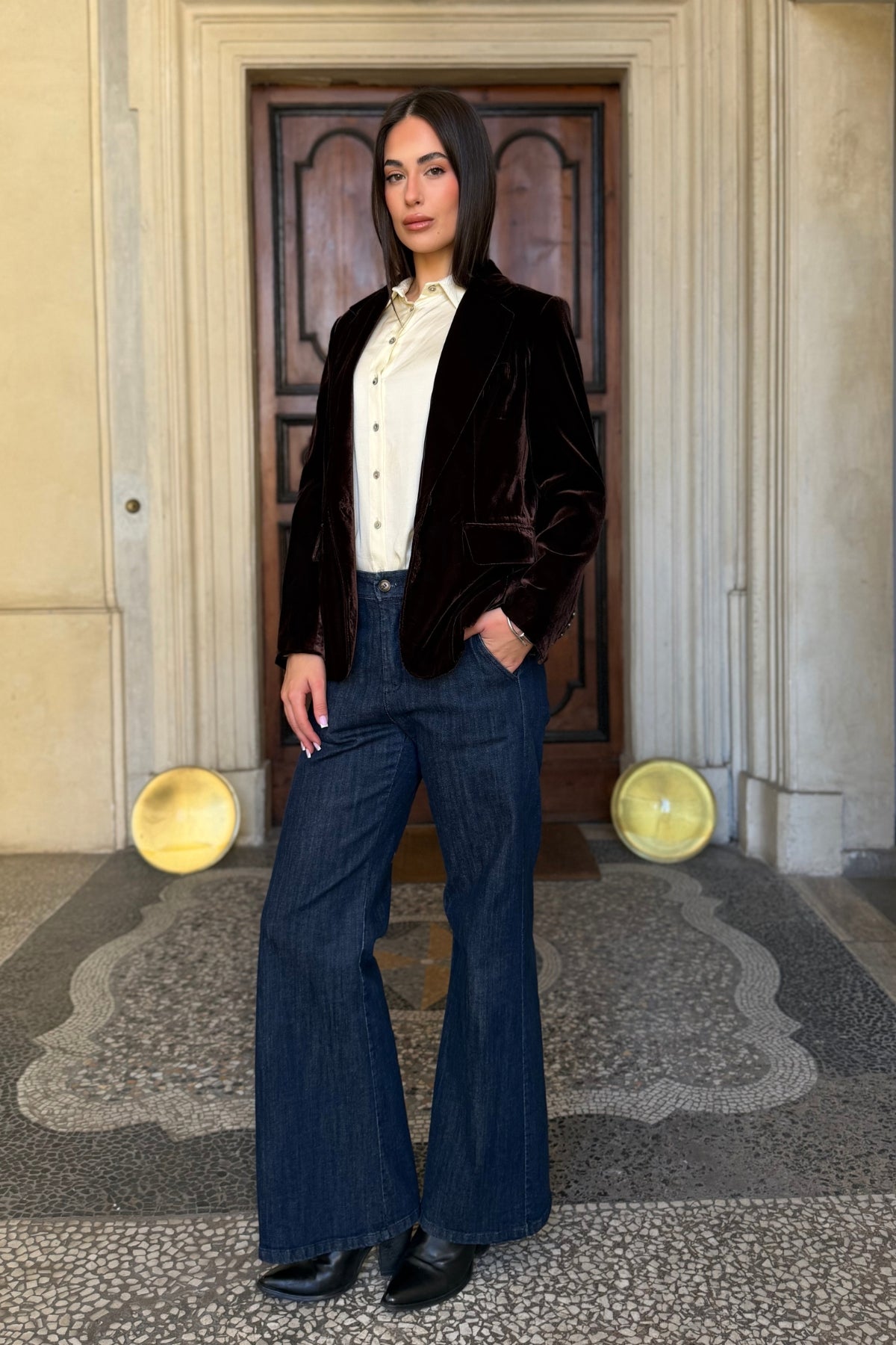 WU-SIDE - giacca blazer - MARRONE