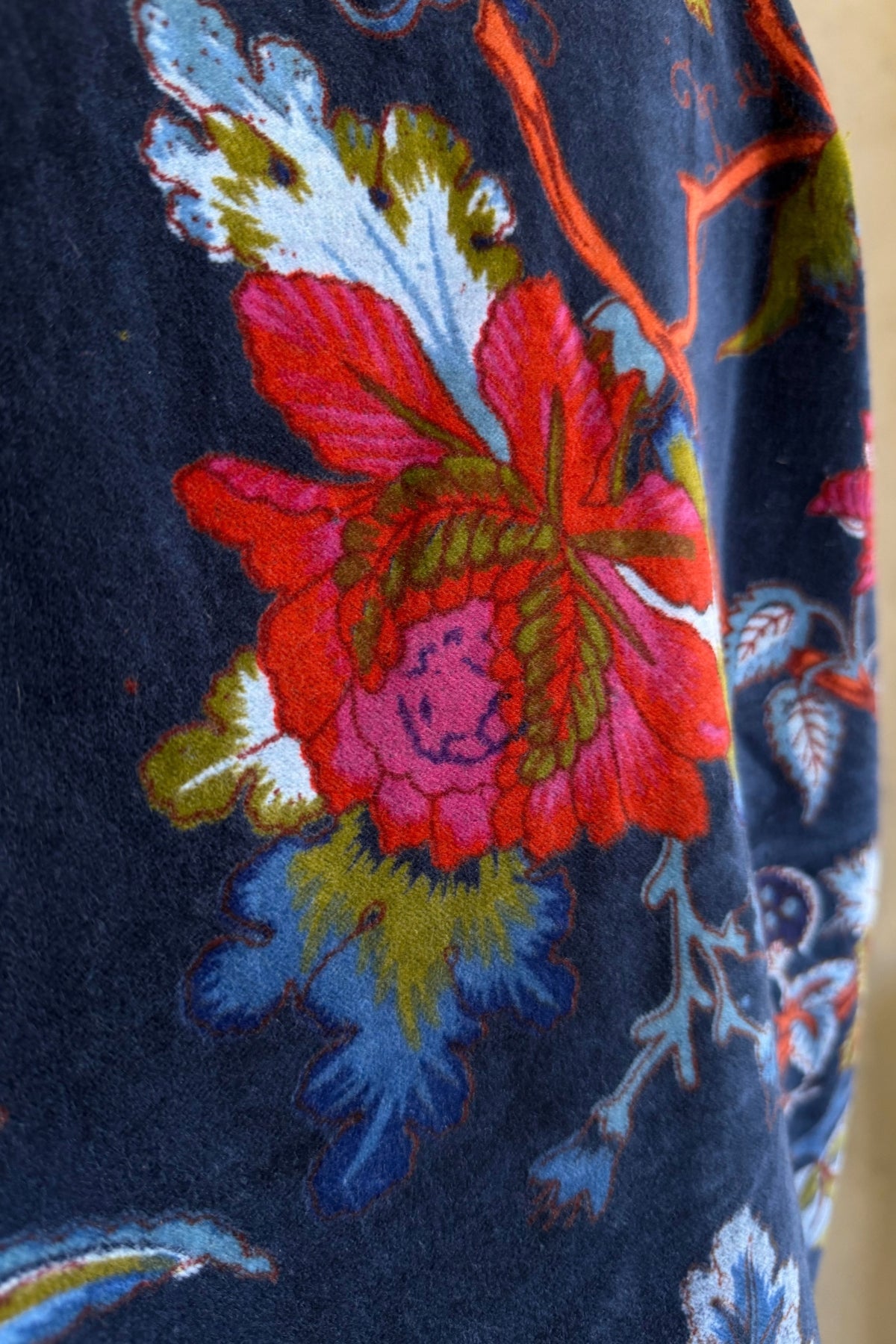 ARTEFILIA-MILANO - kimono velluto jia - GARDEN BLUE