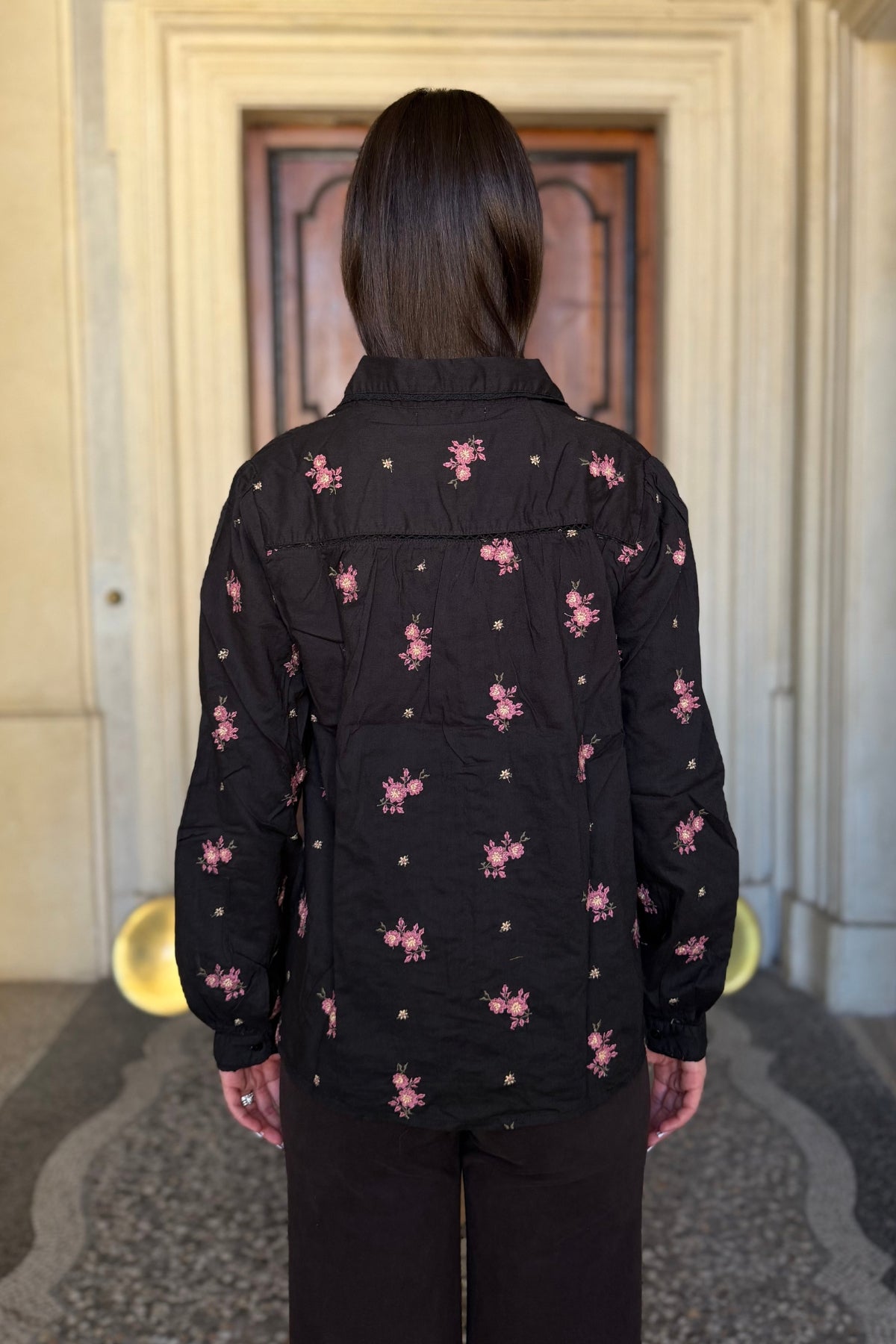 MAISON HOTEL - camicia louise - NIGHT ROSES