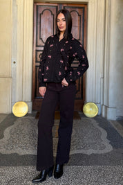 MAISON HOTEL - camicia louise - NIGHT ROSES