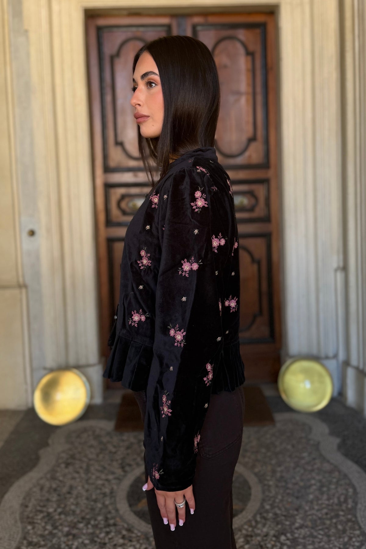 MAISON HOTEL - giacca antoniette - NIGHT ROSES