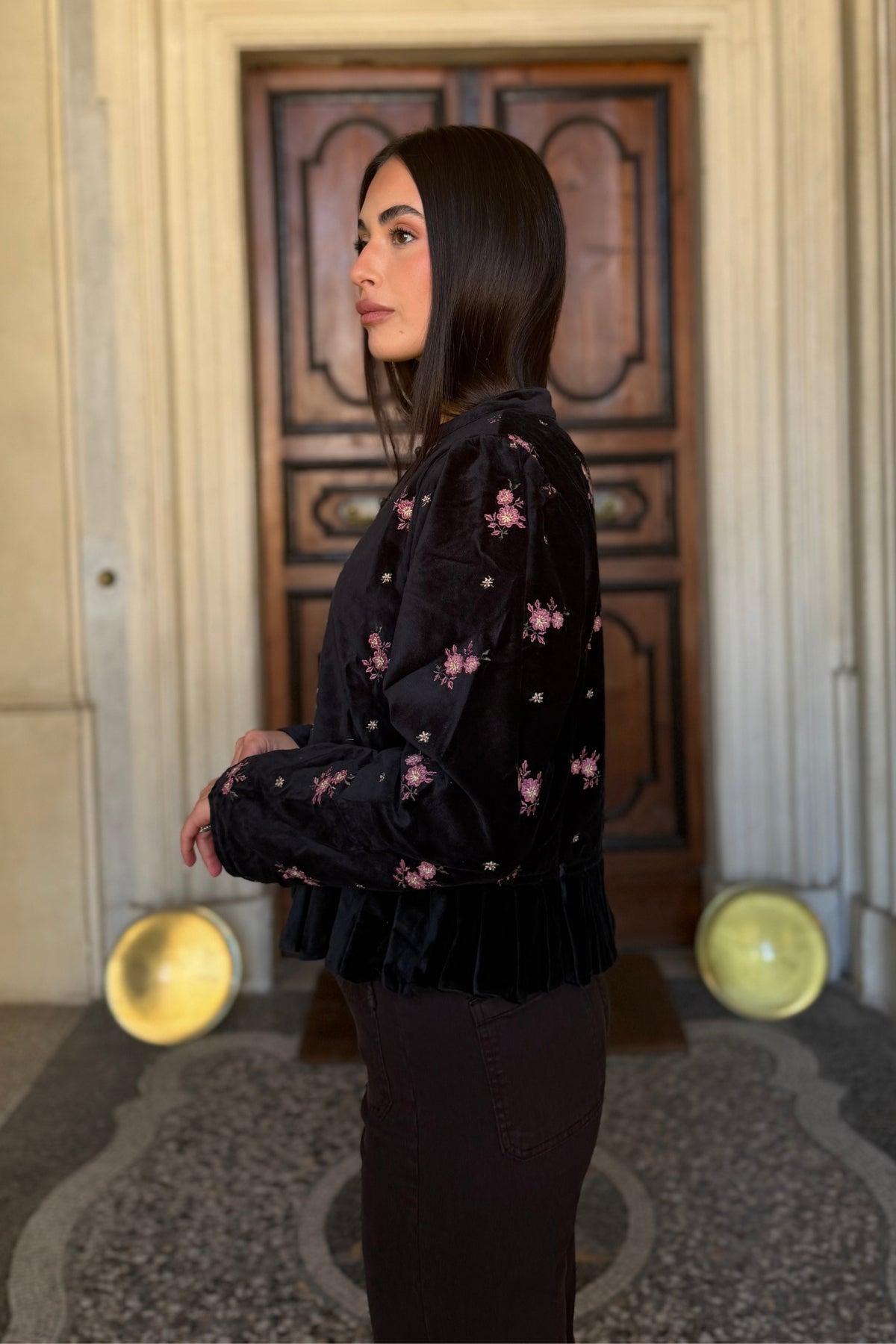 MAISON HOTEL - giacca antoniette - NIGHT ROSES