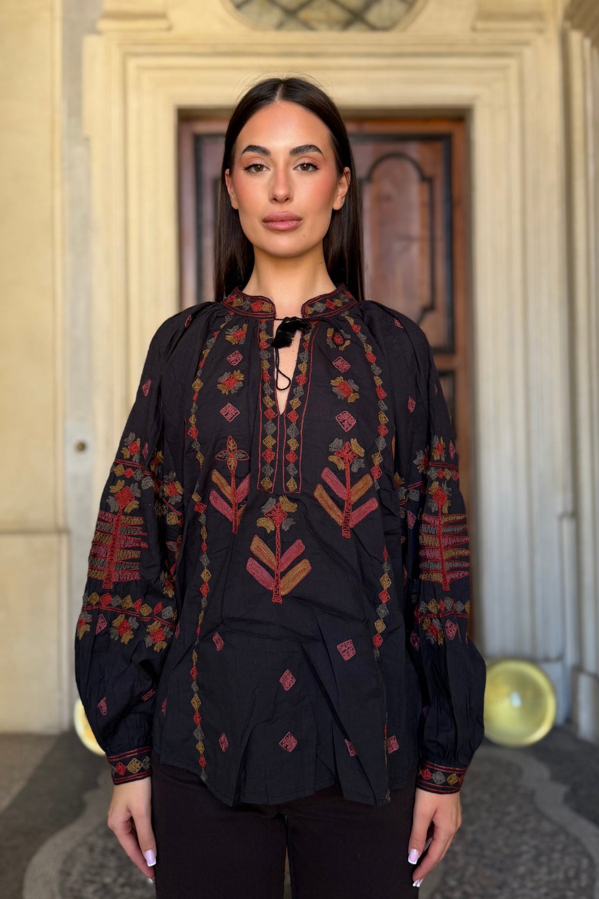 MAISON HOTEL - blusa robin - CHARCOAL