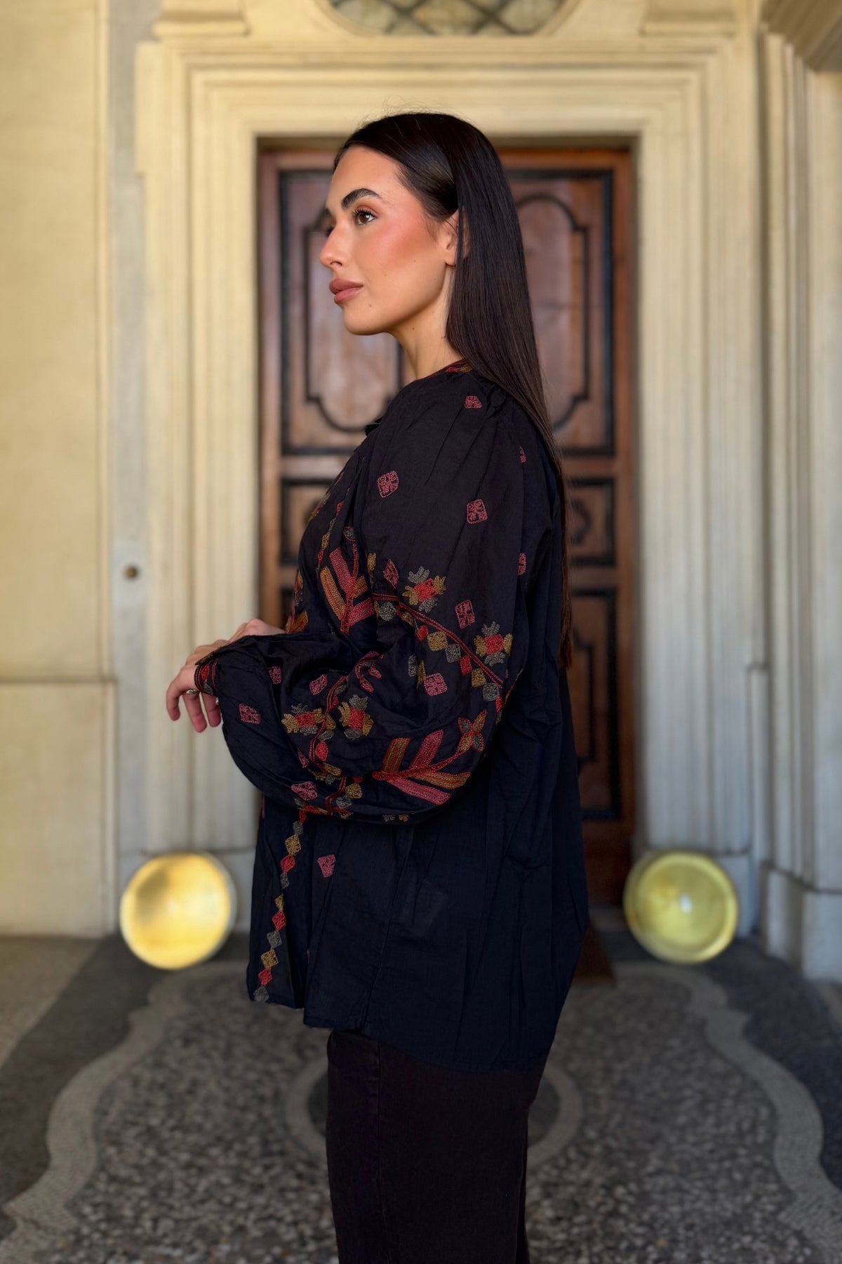 MAISON HOTEL - blusa robin - CHARCOAL