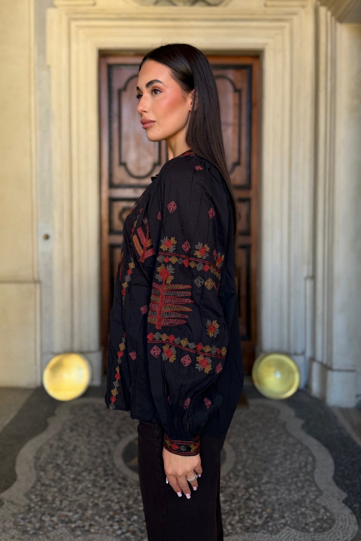 MAISON HOTEL - blusa robin - CHARCOAL