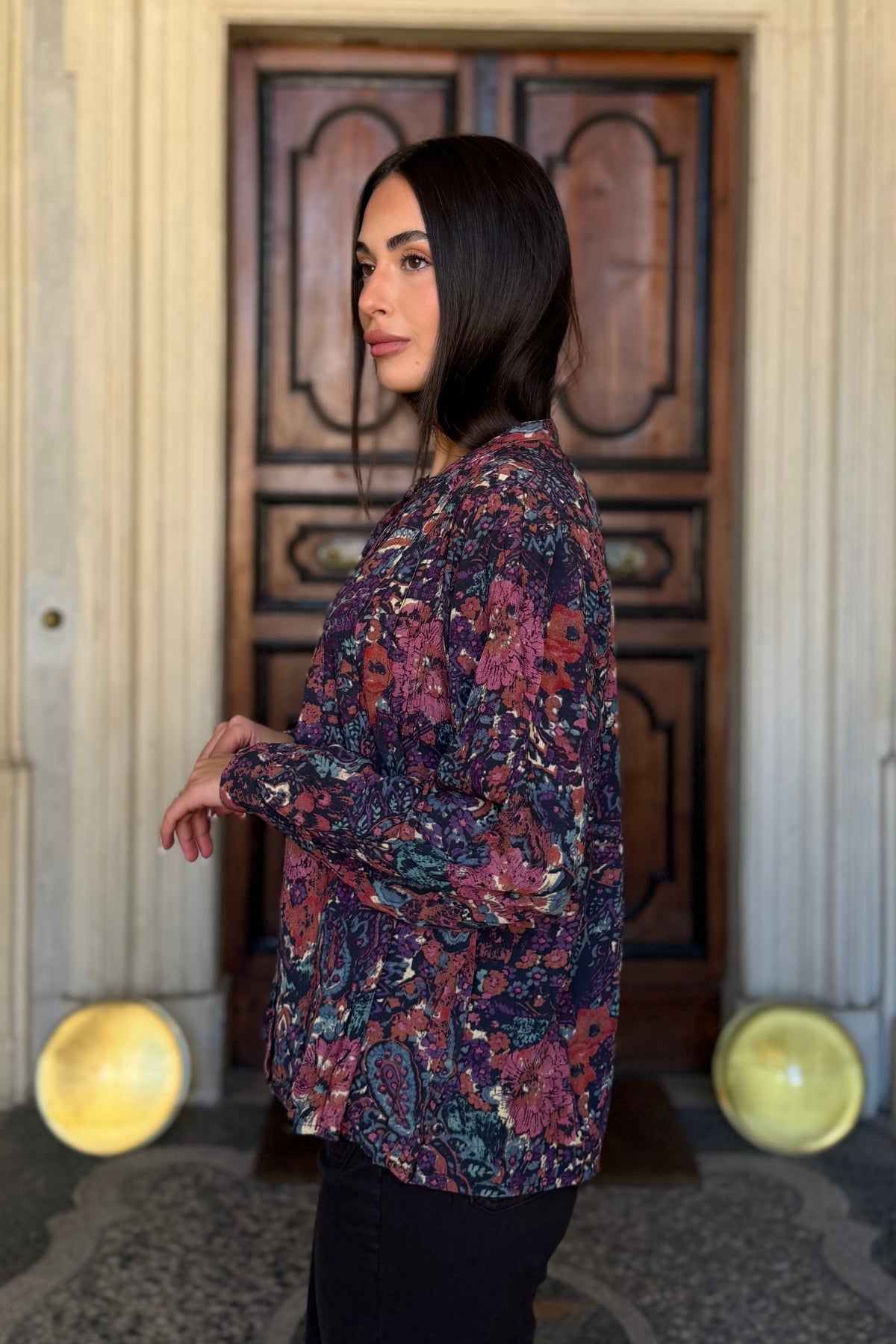 MAISON HOTEL - blusa arleen - DEEP PURPLE