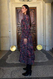 MAISON HOTEL - dress nile - DEEP PURPLE