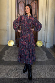 MAISON HOTEL - dress nile - DEEP PURPLE