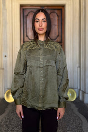 MAISON HOTEL - blusa gongora - KHAKI