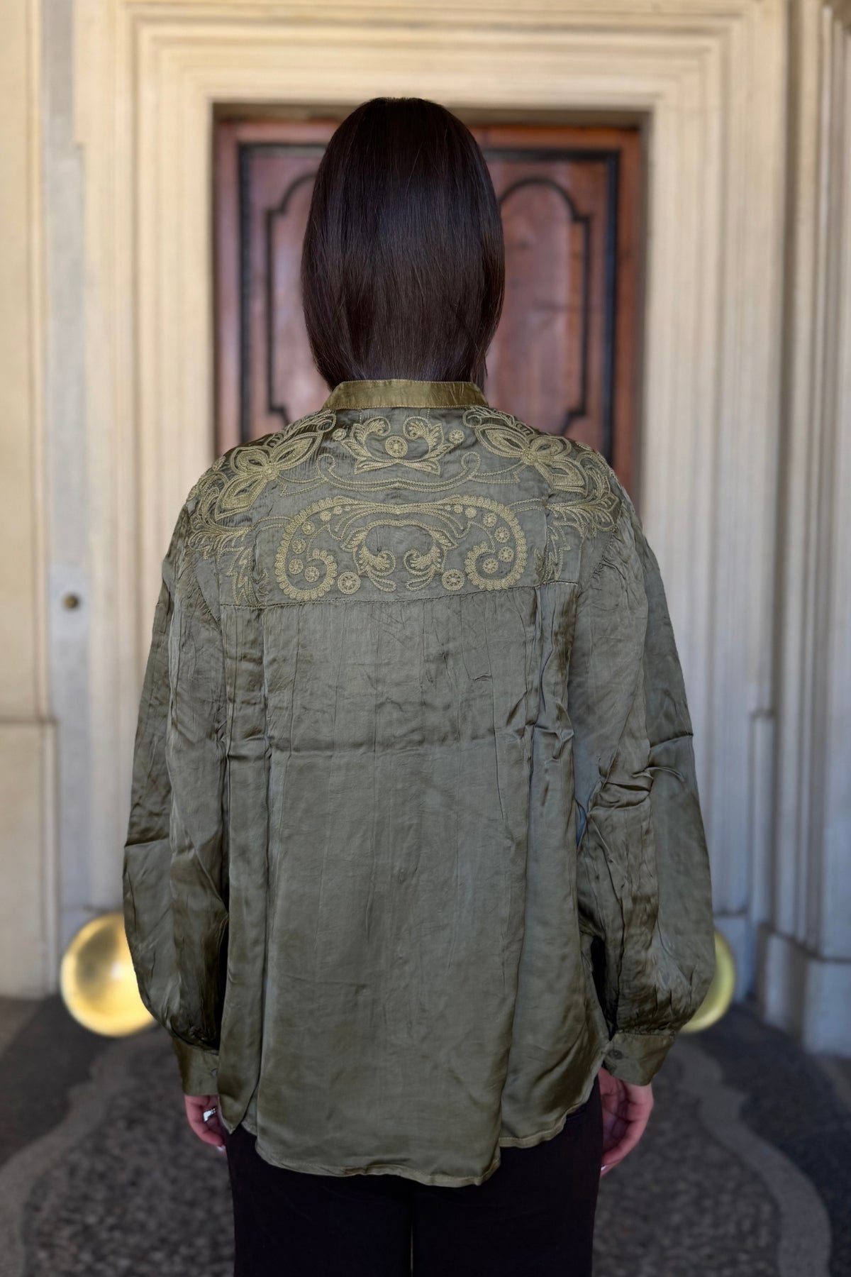 MAISON HOTEL - blusa gongora - KHAKI
