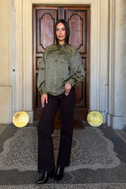 MAISON HOTEL - blusa gongora - KHAKI