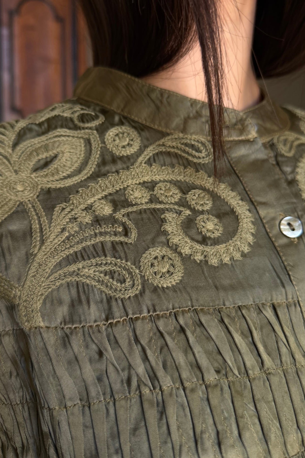 MAISON HOTEL - blusa gongora - KHAKI