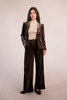 MOLLY BRACKEN - pantaloni velluto - BROWN
