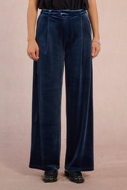MOLLY BRACKEN - pantaloni velluto - DENIM BLUE