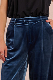 MOLLY BRACKEN - pantaloni velluto - DENIM BLUE