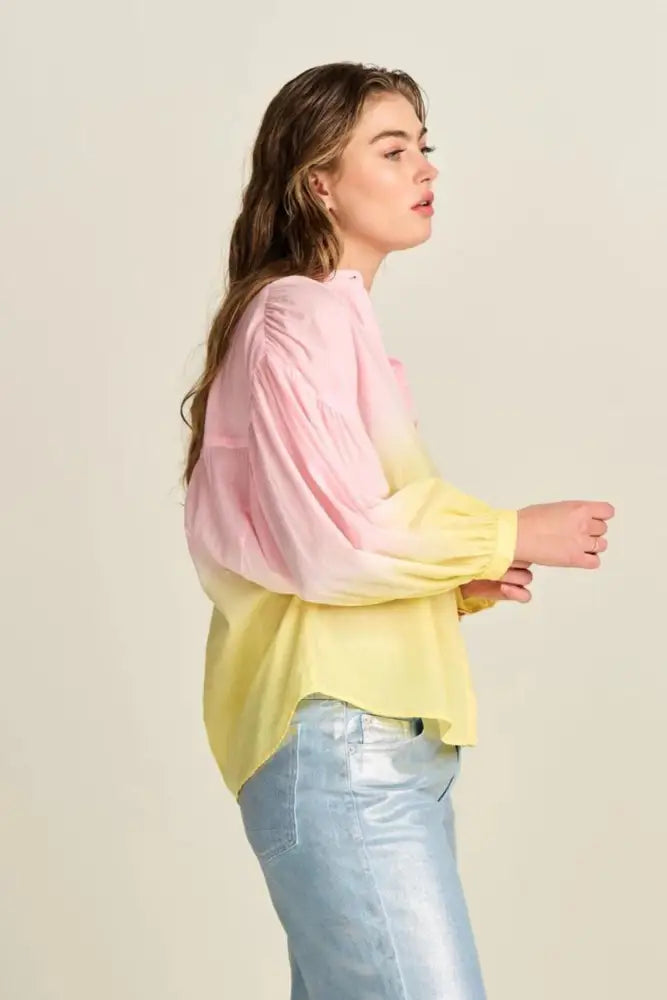 Pom Amsterdam - Blouse Faded Blooming Pink