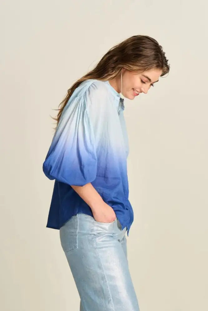 Pom Amsterdam - Blouse Faded Ink Blue