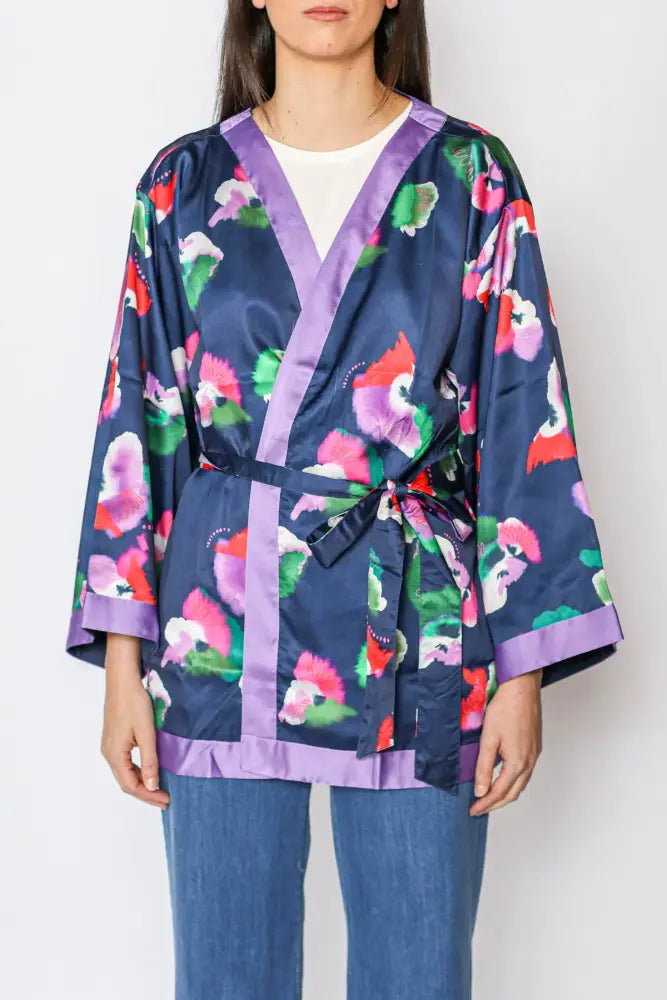 Pom Amsterdam - Kimono Violet Blue