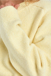 MOLLY BRACKEN - ribbed crop sweater - YELLOW