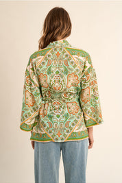 MOLLY BRACKEN - kimono ladies woven - GREEN INES
